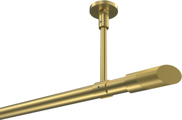 Gardinenstange Messing-Optik 20 mm Ø SONETTE - Verano (ohne Ringe) 100 cm