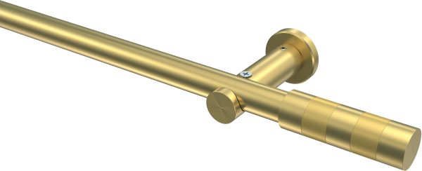 Gardinenstange Messing-Optik 20 mm Ø PLATON - Mavell (ohne Ringe) 100 cm