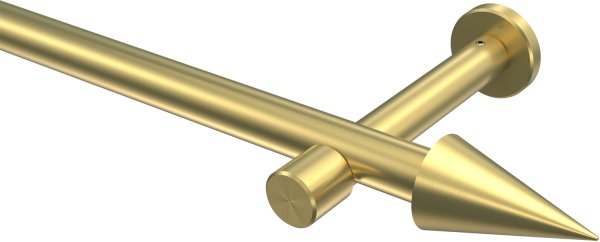 Gardinenstange Messing-Optik 20 mm Ø PRESTIGE - Savio (ohne Ringe) 100 cm