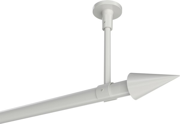 Gardinenstange Metall 20 mm Ø SONETTE - Savio Weiß (ohne Ringe) 100 cm