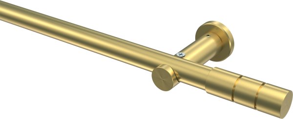 Gardinenstange Messing-Optik 20 mm Ø PLATON - Elanto (ohne Ringe) 100 cm