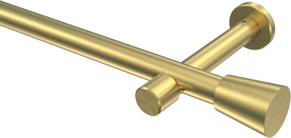 Gardinenstange Messing-Optik 20 mm Ø PRESTIGE - Sitra (ohne Ringe) 100 cm
