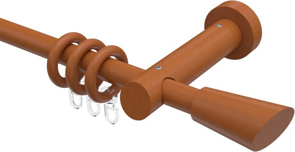 Gardinenstange Holz 20 mm Ø TALENA - Bero Kirschbaum lackiert