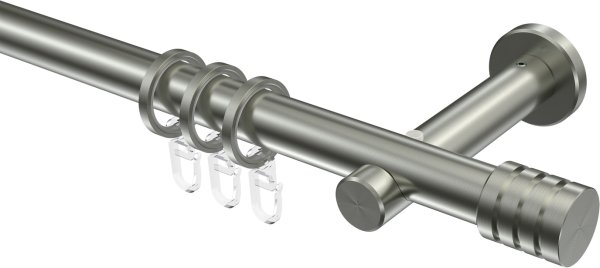 Gardinenstange Edelstahl 20 mm Ø TREND - Fario