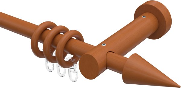Gardinenstange Holz 20 mm Ø TALENA - Siveo Kirschbaum lackiert