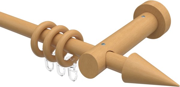 Gardinenstange Holz 20 mm Ø TALENA - Siveo Buche lackiert