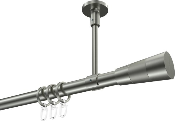 Gardinenstange Edelstahl-Optik 20 mm Ø SONETTE - Tanara