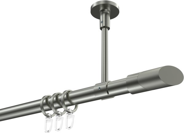 Gardinenstange Edelstahl-Optik 20 mm Ø SONETTE - Verano