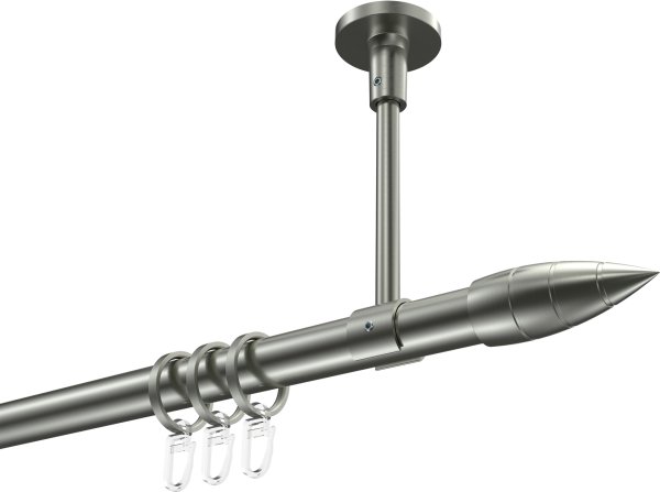 Gardinenstange Edelstahl-Optik 20 mm Ø SONETTE - Samanto