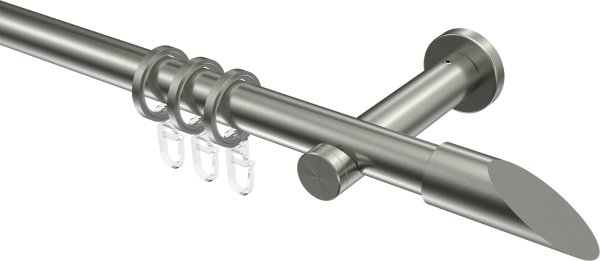 Gardinenstange Edelstahl 20 mm Ø PERFECTA - Nevia