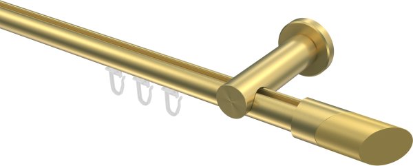 Innenlauf Gardinenstange Messing-Optik 20 mm Ø PLATON - Verano 100 cm