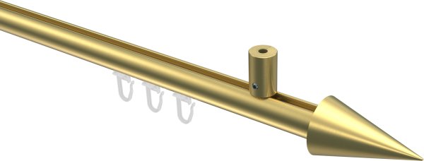 Innenlauf Gardinenstange Messing-Optik 20 mm Ø SONIUS - Savio