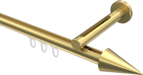 Innenlauf Gardinenstange Messing-Optik 20 mm Ø SITENO - Savio