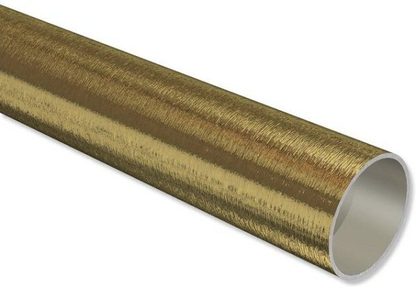 Metallrohr in Messing Antik für Gardinenstangen 16 mm Ø 200 cm