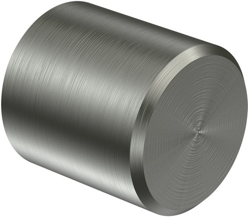 Endstücke Casa (Kappe) Edelstahl-Optik für Gardinenstangen 16 mm Ø (2 Stück) 