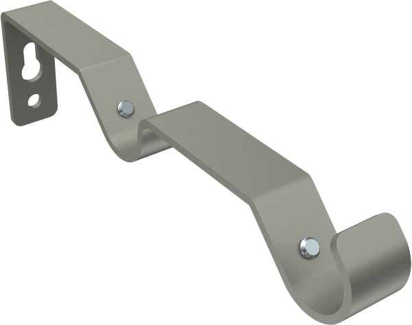 Träger Olymp Chrom matt 2-läufig 7,5 und 13,5 cm für Gardinenstangen 16 mm Ø