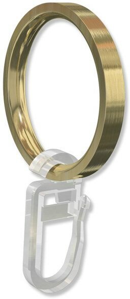 Ringe (Flachringe) Messing-Optik Typ B16 für Gardinenstangen 16 mm Ø 10 Stück