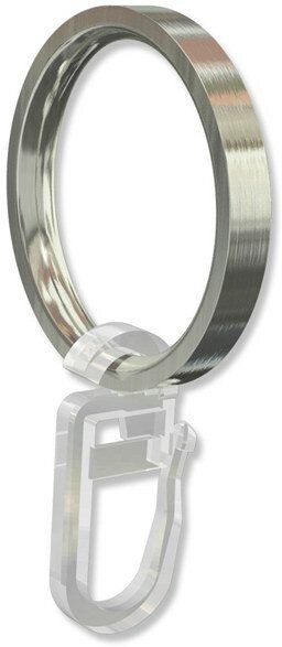 Ringe (Flachringe) Edelstahl-Optik Typ B16 für Gardinenstangen 16 mm Ø 16 Stück