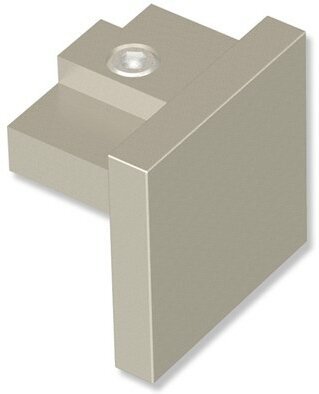 Endstücke Sono (Kappe) Satin-Silber für Innenlaufstangen 20x20 mm (2 Stück) 