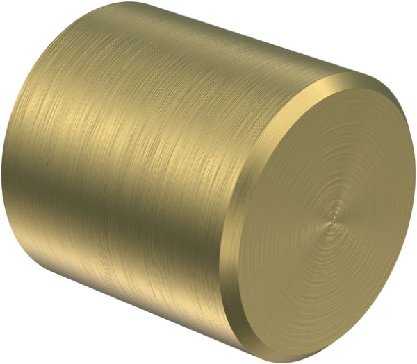 Endstücke Santo (Kappe) Messing-Optik für Gardinenstangen 20 mm Ø (2 Stück) 
