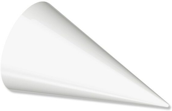 Endstücke Savio (Kegel) Weiß für Gardinenstangen 20 mm Ø (2 Stück) 