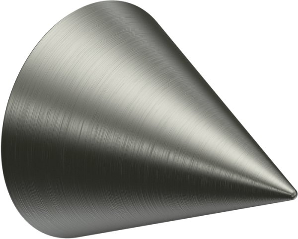 Endstücke Savio (Kegel) Edelstahl für Gardinenstangen 20 mm Ø (2 Stück) 