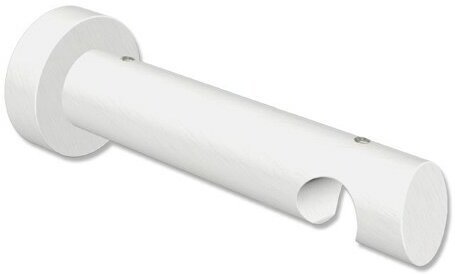 Träger Talent Weiß lackiert 1-läufig 12 cm für Innenlaufstangen 20 mm Ø 