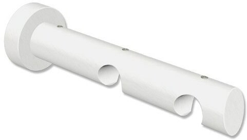 Träger Talent Weiß lackiert 2-läufig 9 und 15 cm für Innenlaufstangen 20 mm Ø 