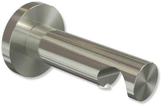 Träger Platon Edelstahl-Optik 1-läufig 7,5 cm für Gardinenstangen 20 mm Ø 