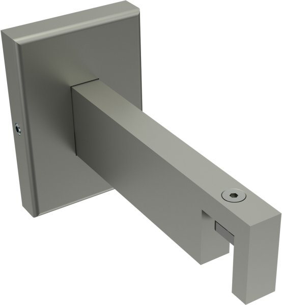 Träger Smartline Edelstahl-Optik 1-läufig 9 cm für Innenlaufstangen 14x35 mm 