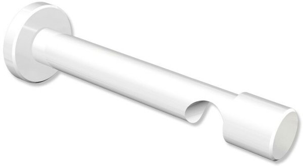 Träger Prestige Weiß 1-läufig 10,5 cm für Gardinenstangen 20 mm Ø 