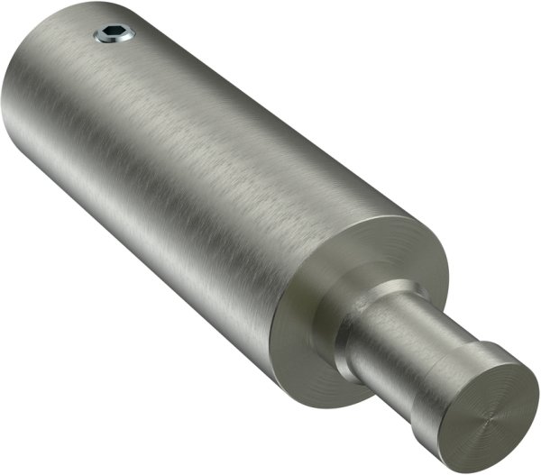 Trägerverlängerung Edelstahl-Optik 5 cm Typ E20 für Gardinenstangen 20 mm Ø