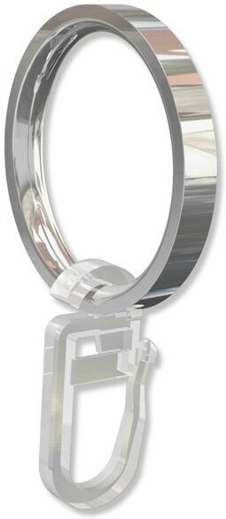 Ringe (Flachringe) Chrom Typ B20 für Gardinenstangen 20 mm Ø 10 Stück