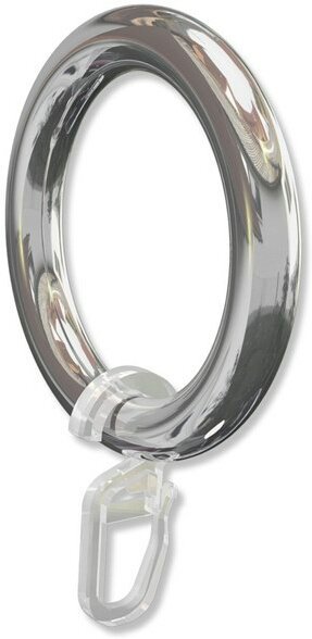 Ringe (Rundringe) Chrom Typ A28 für Gardinenstangen 28 mm Ø 10 Stück