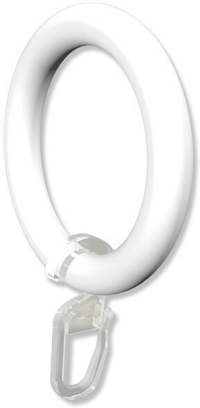 Ringe (Rundringe) Weiß Typ A28 für Gardinenstangen 28 mm Ø 10 Stück