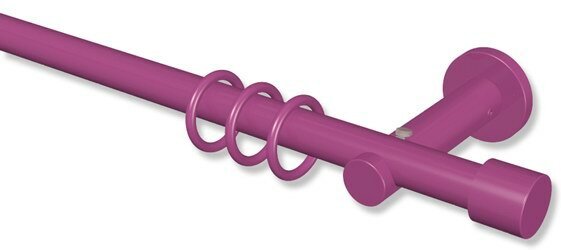 Ausziehbare Gardinenstange Metall 19/16 mm Ø FUNTASTIC - Voxx Pink (Beere) 130-240 cm 