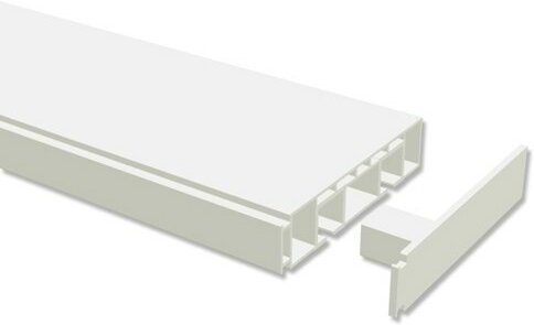 Gardinenschiene Kunststoff 2-läufig CONCEPT Weiß 120 cm