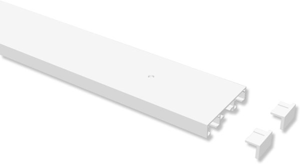 Gardinenschiene Aluminium 2-läufig PRIMAX Weiß 100 cm