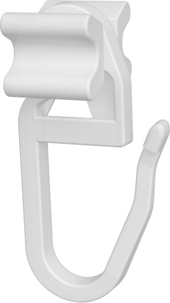 Faltengleiter / X-Gleiter mit Faltenhaken Kunststoff für Gardinenschienen / Innenlaufstangen (100 Stück) 
