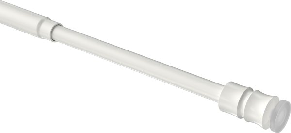 Klemmstange Metall / Kunststoff 8/6 mm Ø Flexo Weiß ausdrehbar