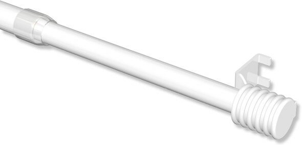 Klemmstange Metall / Kunststoff 9/7 mm Ø Pavo Weiß ausdrehbar 40-70 cm