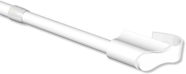 Klemmstange Metall / Kunststoff 12/10 mm Ø Sitefix Weiß ausziehbar 85-135 cm