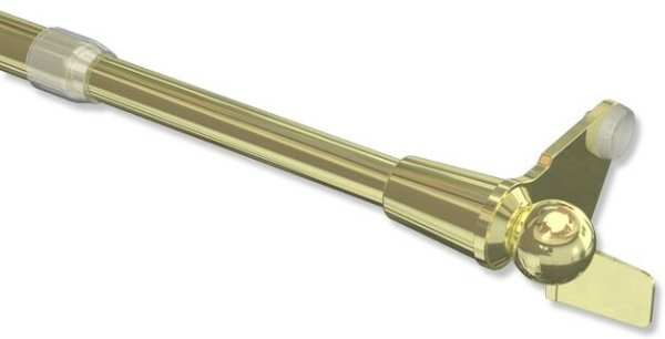 Klemmstange Metall 10/8 mm Ø Avanti Messing-farbig ausdrehbar 100-130 cm