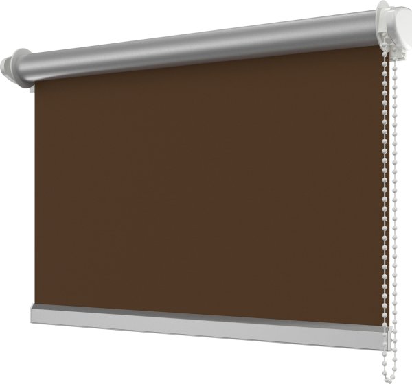 Klemmfix Seitenzugrollo / Thermorollo SZ3 verdunkelnd Uni Braun Fb. 3014 41,5 x 175 cm