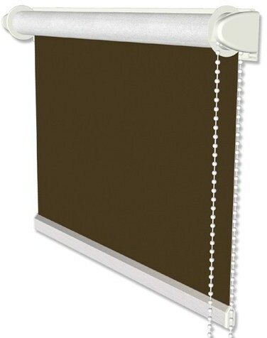 Klemmfix Seitenzugrollo / Thermorollo SZ3 verdunkelnd Uni Braun Fb. 3014 60 x 175 cm