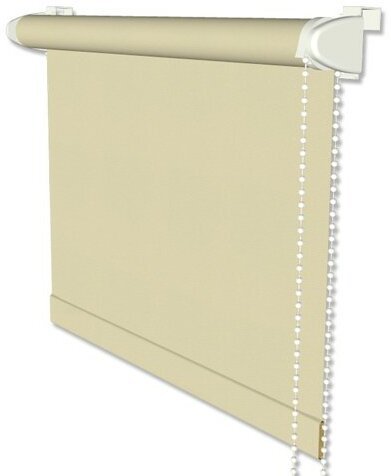 Klemmfix Seitenzugrollo / Thermorollo SZ2 verdunkelnd Uni Beige Fb. 3007 71 x 215 cm