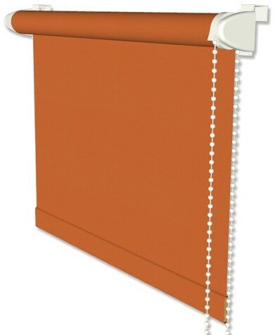 Klemmfix Seitenzugrollo / Thermorollo SZ2 verdunkelnd Uni Orange Fb. 3012 71 x 215 cm