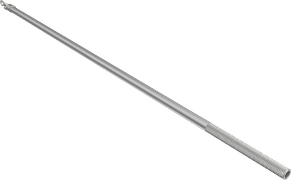 Schleuderstab mit Griff Aluminium SIMPLY Silbergrau 75 cm