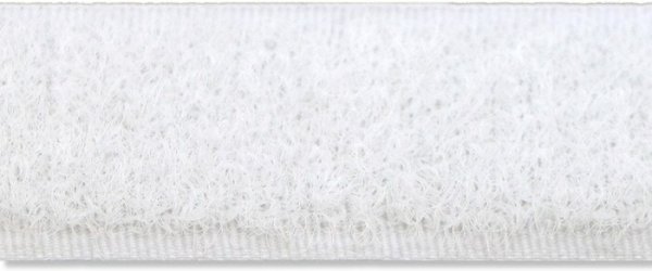 Flauschband zum Aufnähen 20 mm Weiß 1 Meter