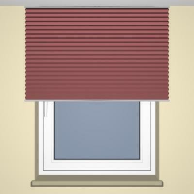 Deckenmontage vor der Fensternische, zum Anschrauben 